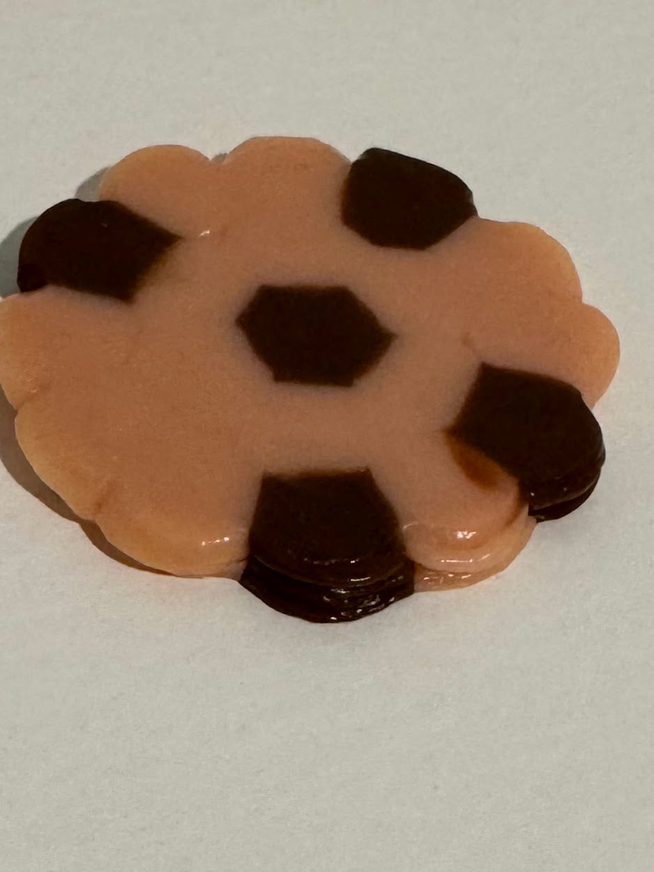 Tan Chocolate Chip Cookie Fuse Bead