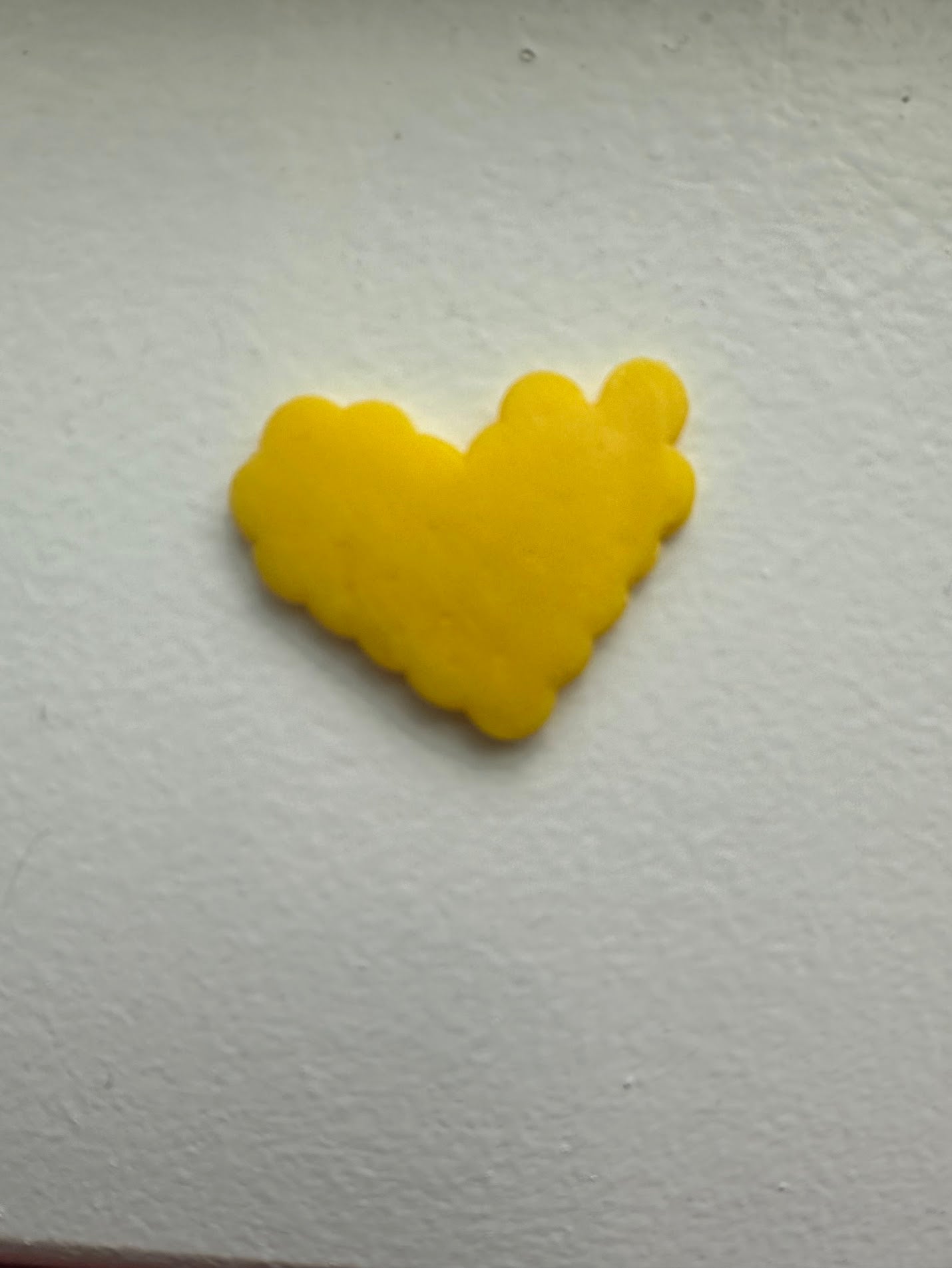 Yellow Heart Fuse Bead